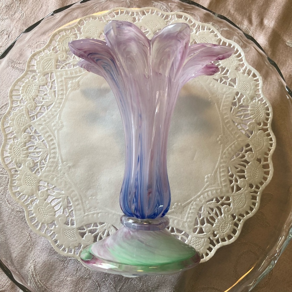 Murano Style Glass Vase